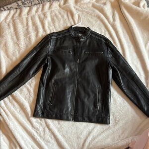Men's Black Leather Jacket